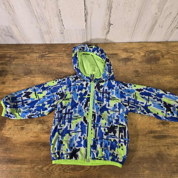 Columbia baby boys size 12-18 months blue, green and gray jacket - Picture 1 of 9